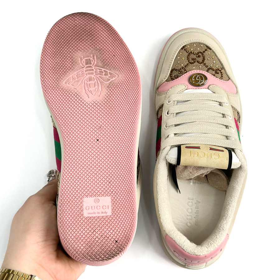 Giày sneaker Gucci hồng