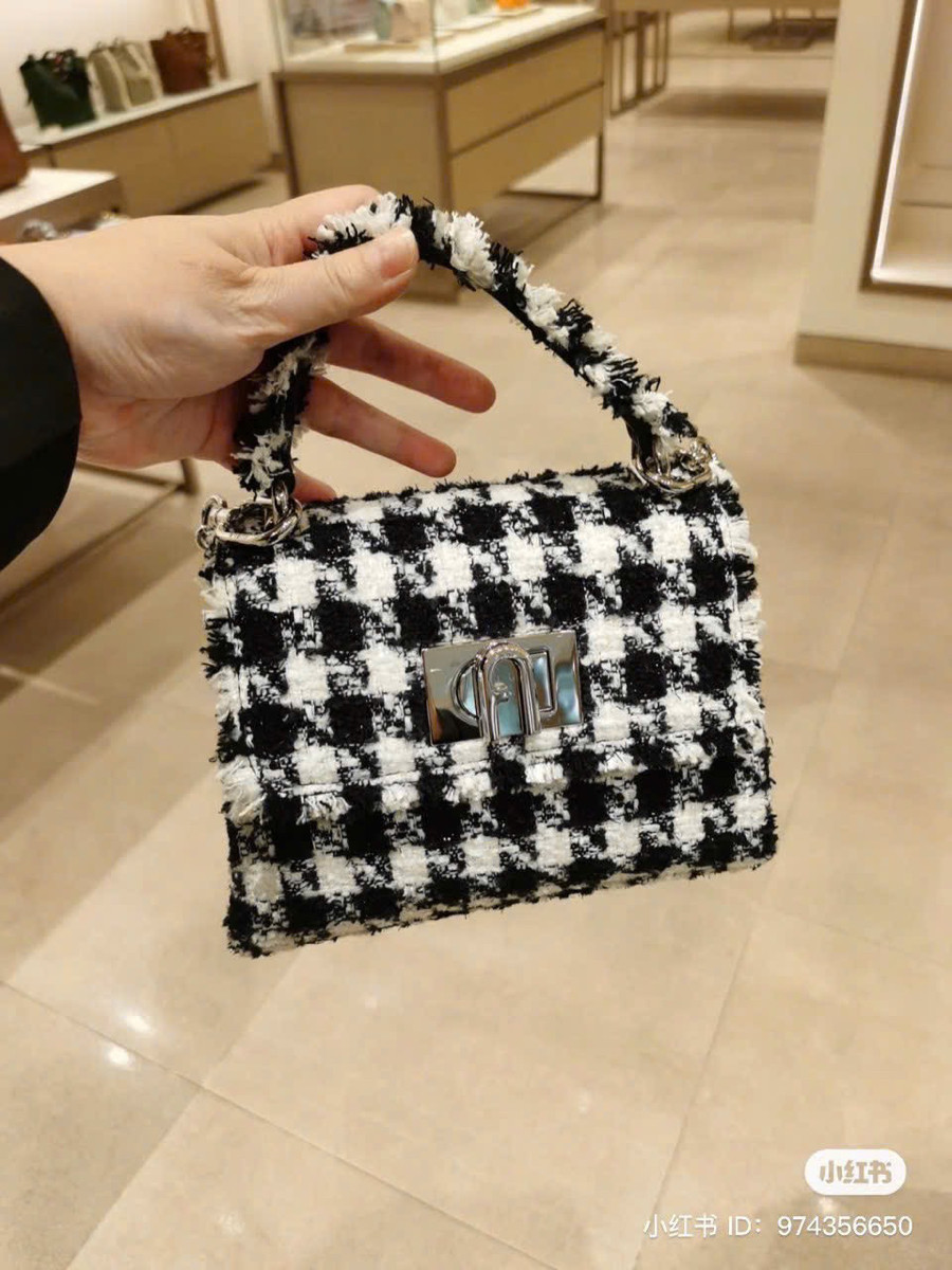 Túi Furla 1927 top mini vải tweed cực hiếm 💞