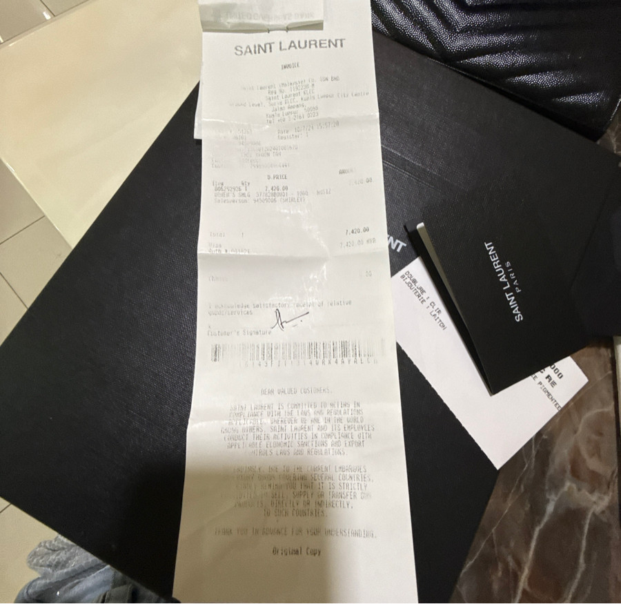 YSL C WALLET BOW01