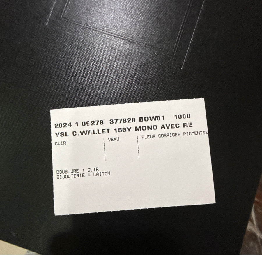 YSL C WALLET BOW01