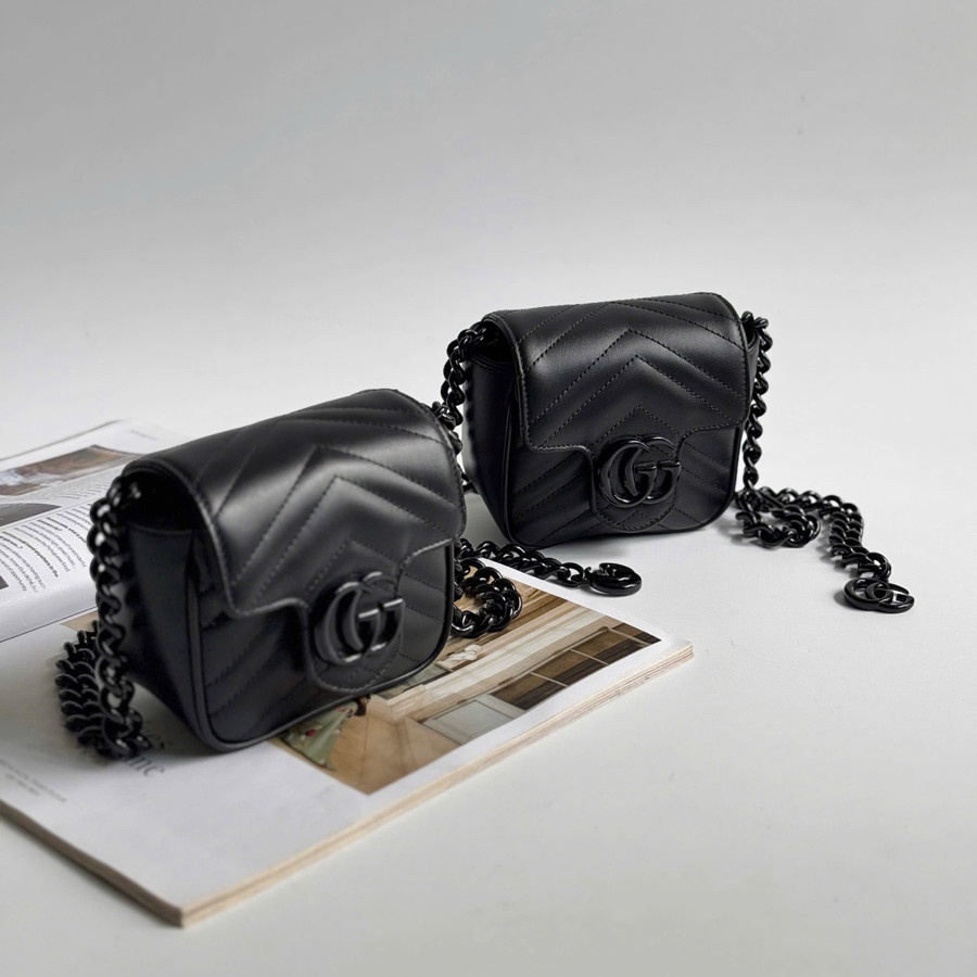 Túi Gucci Marmont So Black Lion Strap