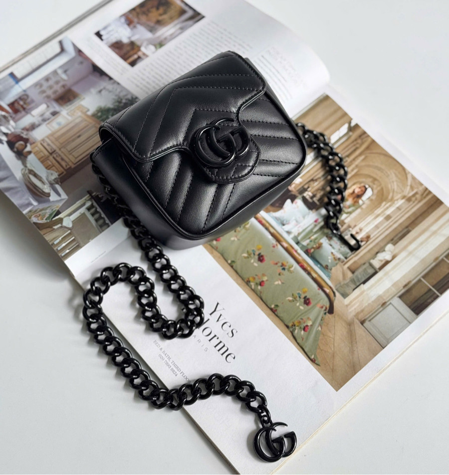 Túi Gucci Marmont So Black Lion Strap