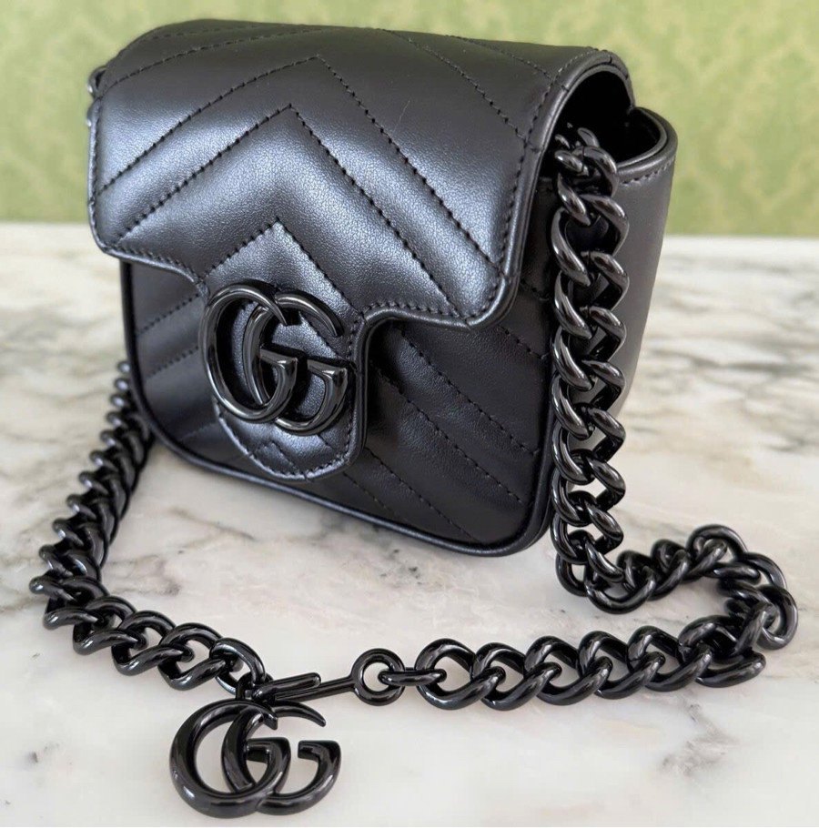 Túi Gucci Marmont So Black Lion Strap