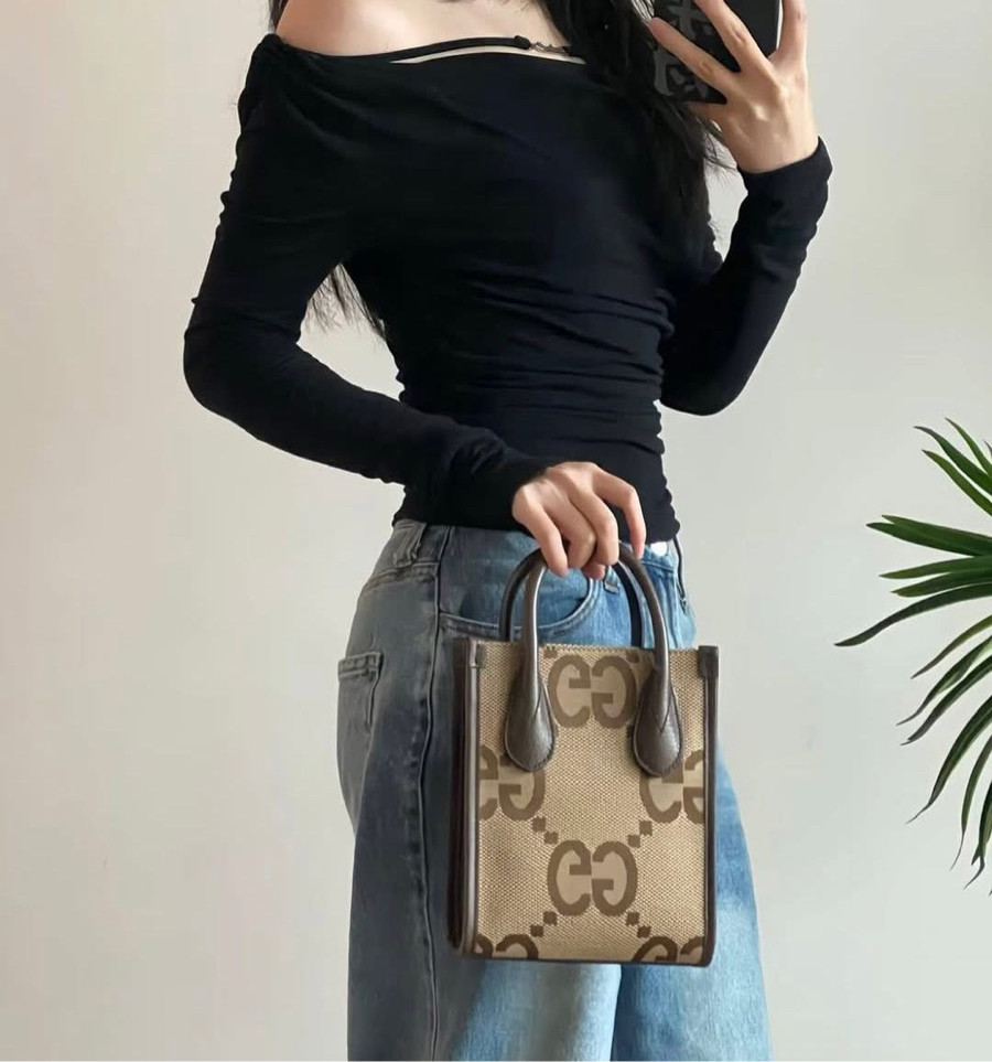 Túi Gucci Small Handle Tote Jumbo