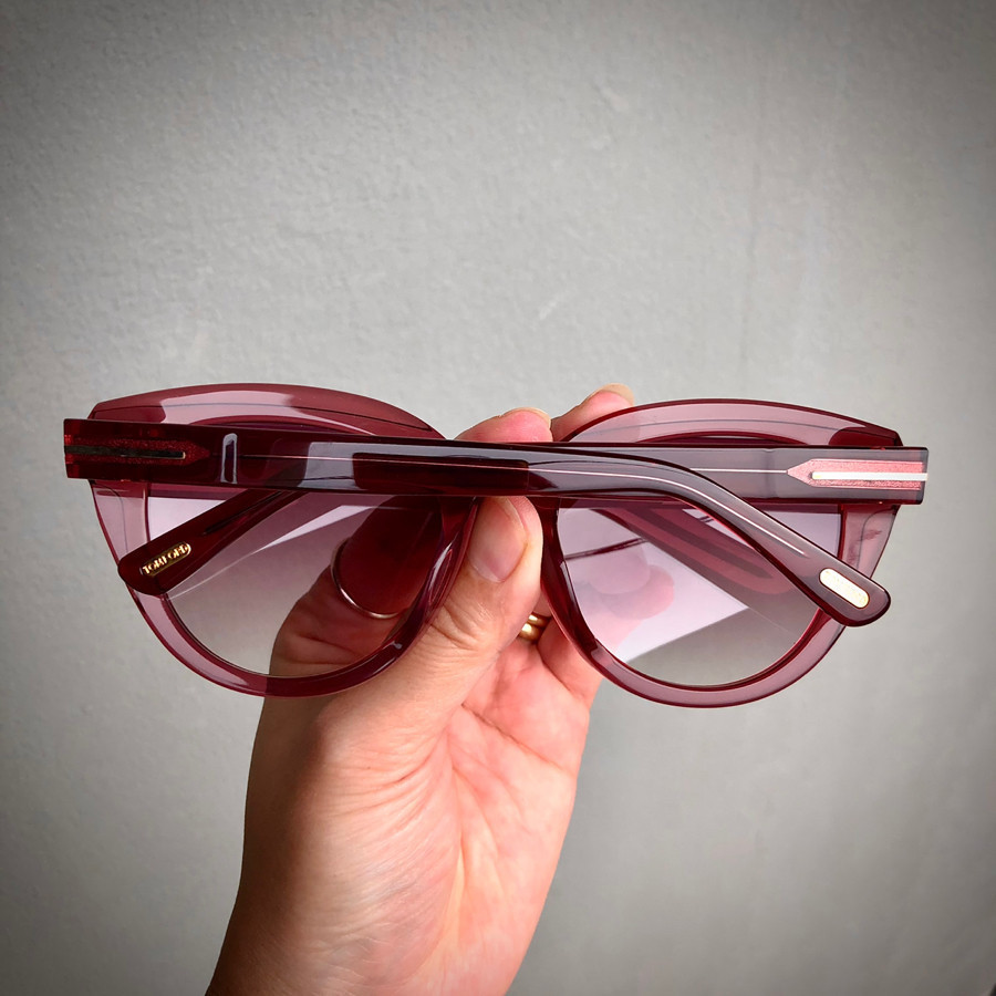❤️ TOM FORD FT 0938 TORI - 70T SHINY BORDEAUX | SUNGLASSES WOMEN 53-30-140: