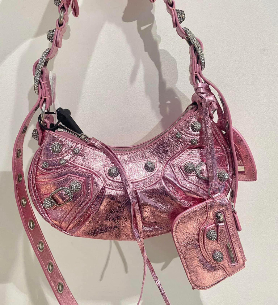 Balenciaga hồng đính đá
