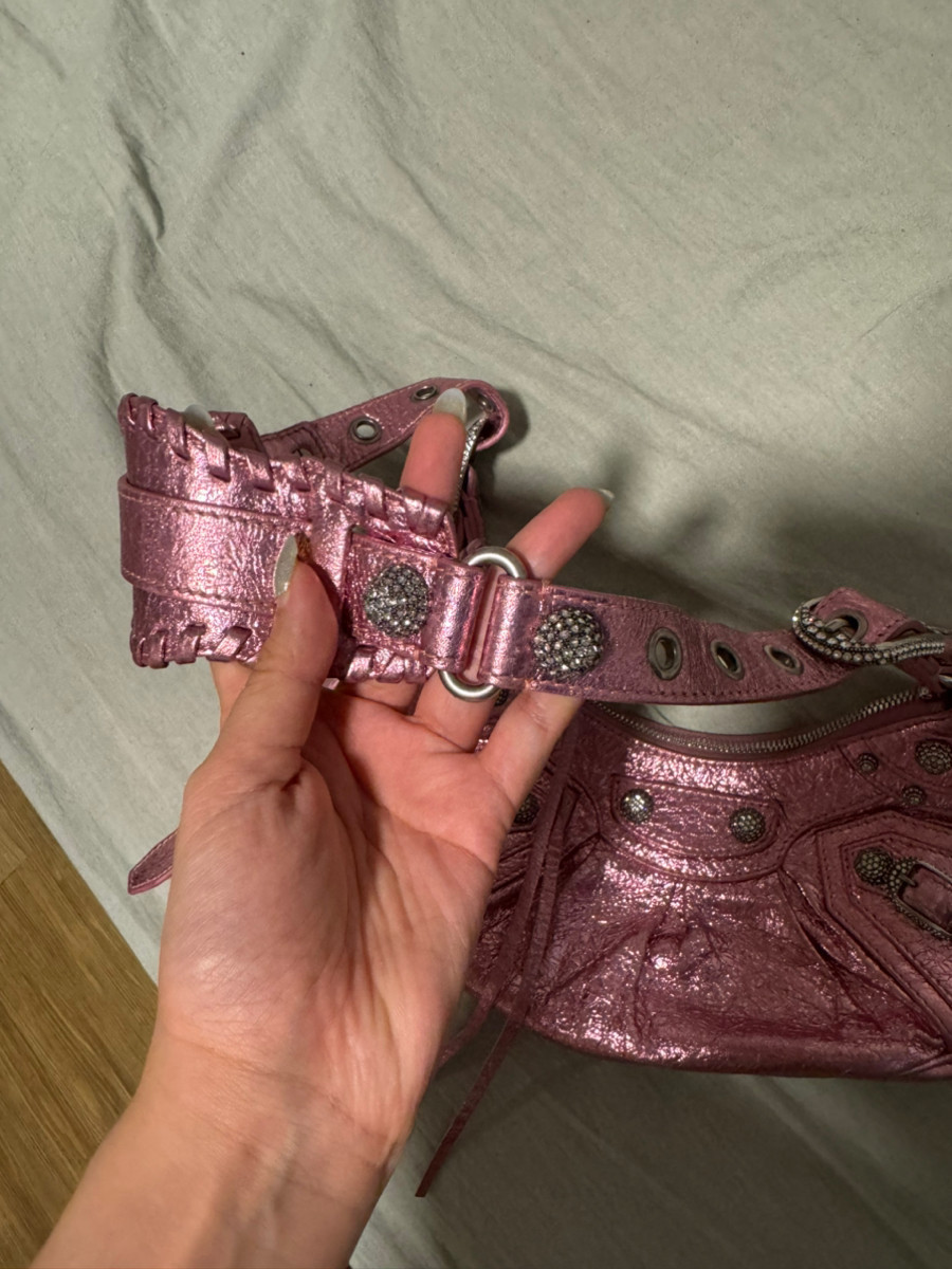 Balenciaga hồng đính đá