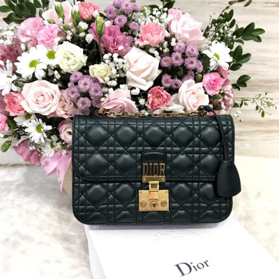 Dioraddict Green Medium Lambskin Bag Ghw