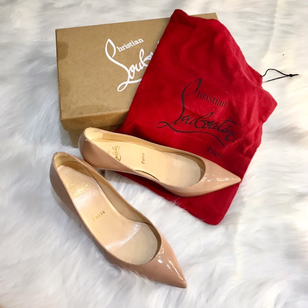 Guốc Louboutin nude