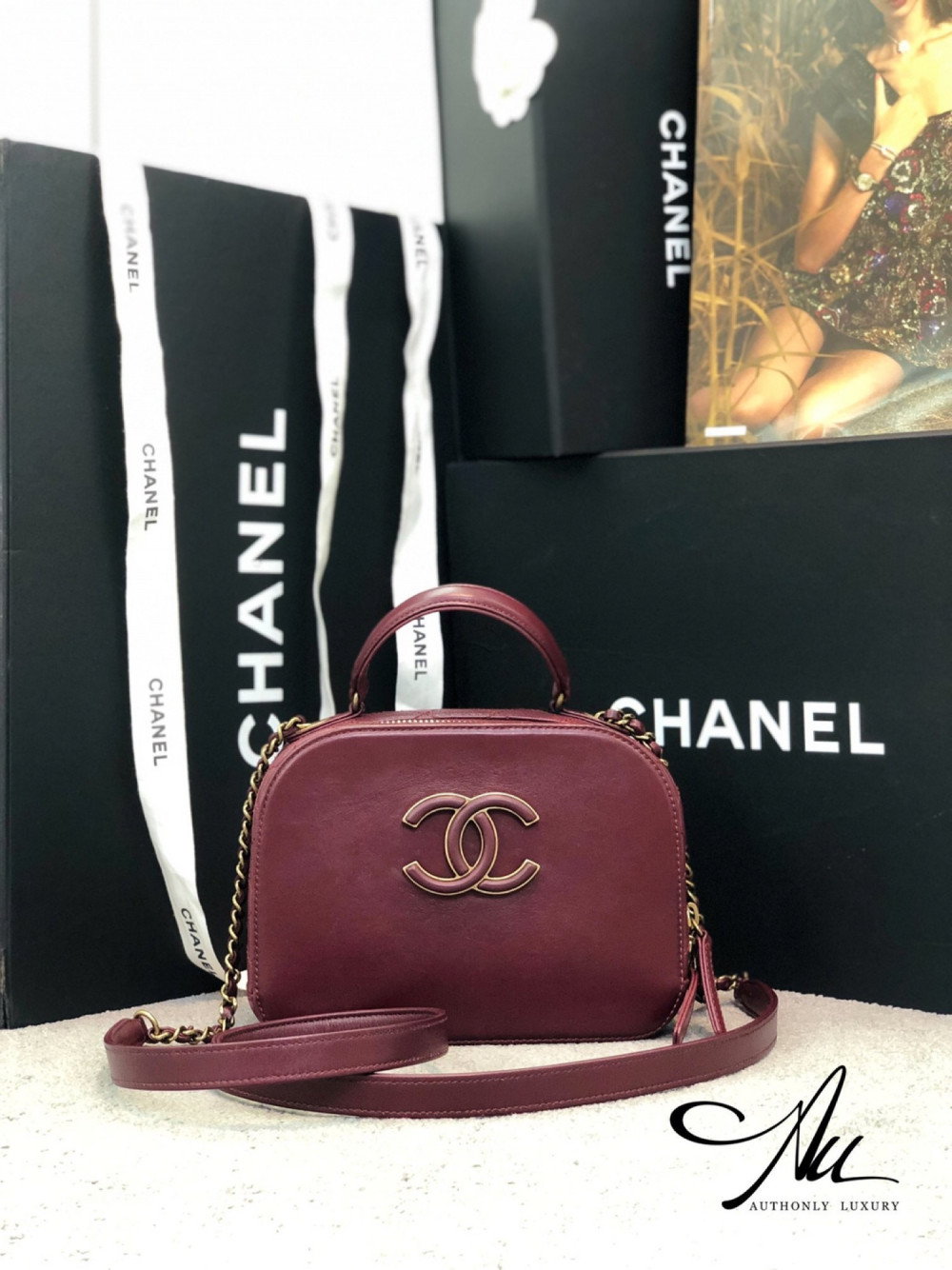 Chanel Vintage Small Red Lamskin Limited Collection