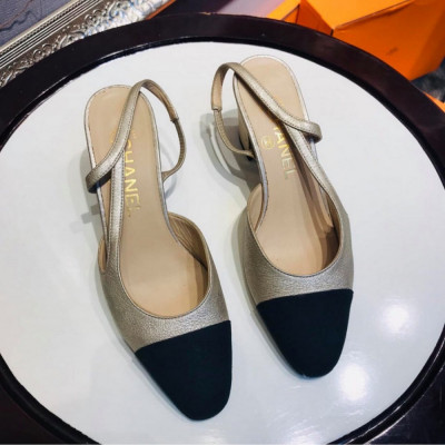 Giày Chanel Slingback nhũ size 35.5