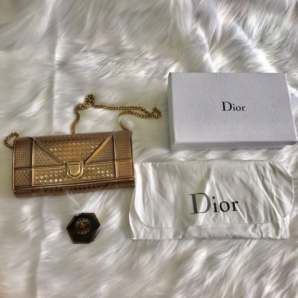 Túi Dior woc Gold