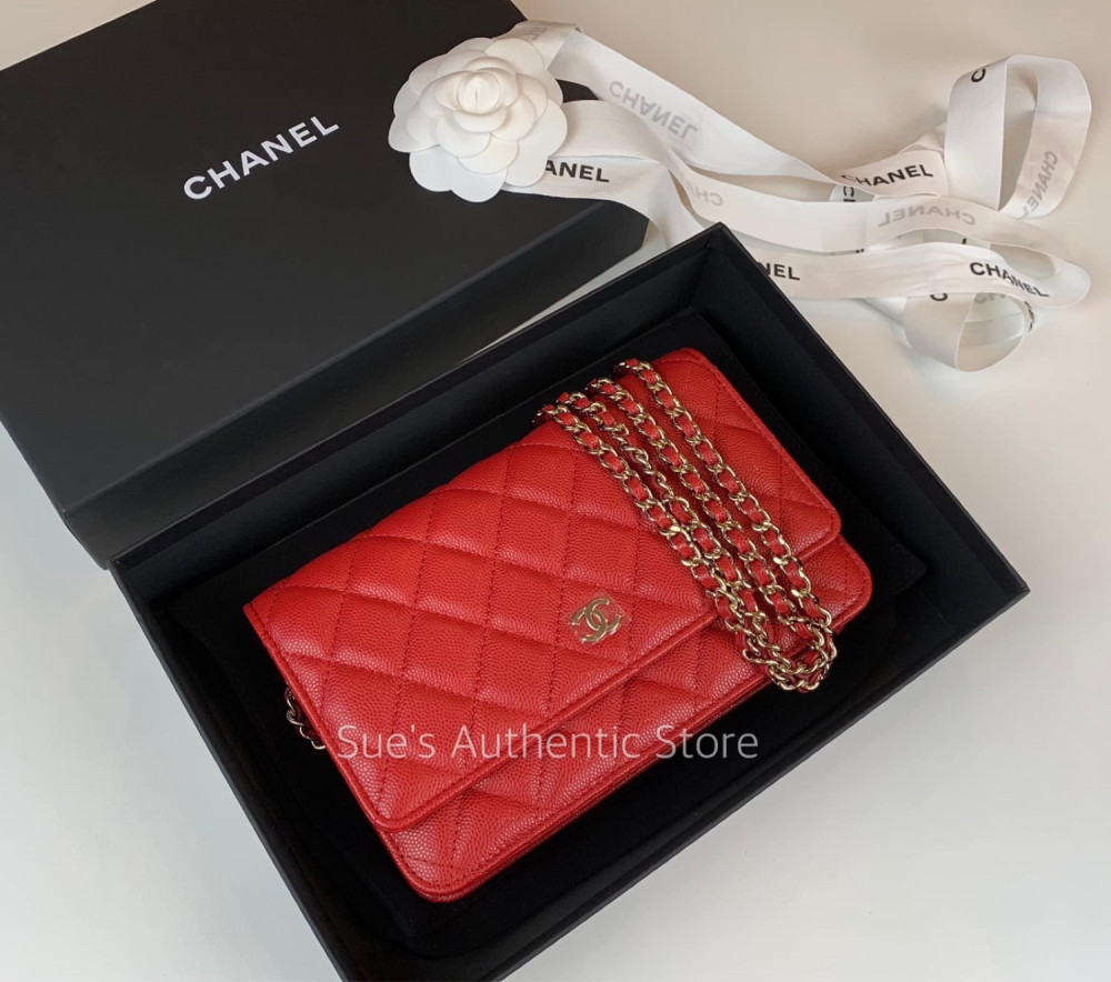 Chanel WOC true red - Tín đồ hàng hiệu
