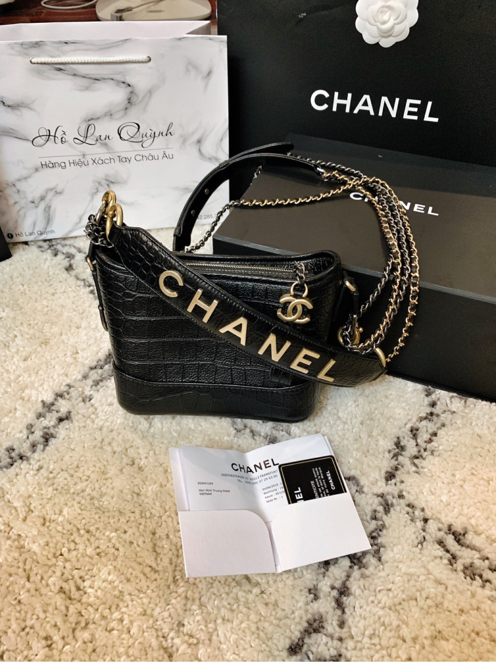 Chanel Gab croc siêu hiếm