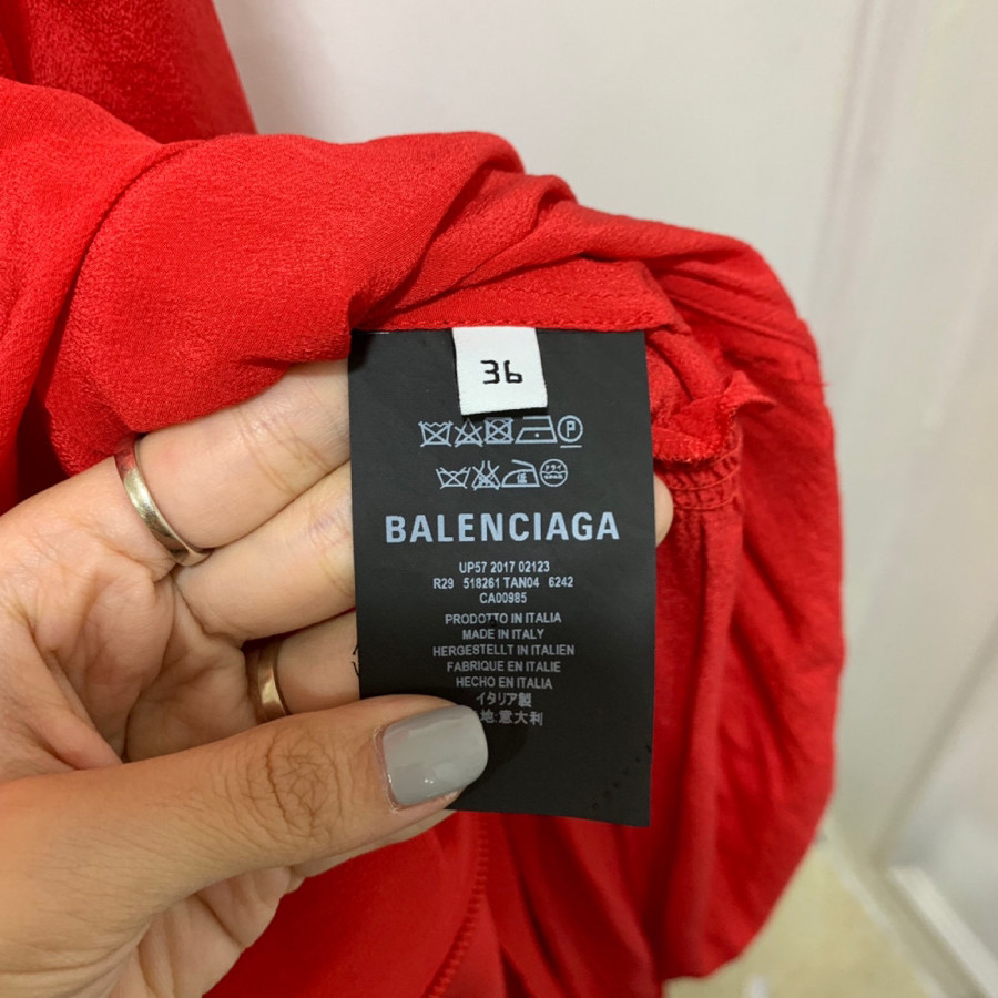 Váy Balenciaga đỏ sz 34