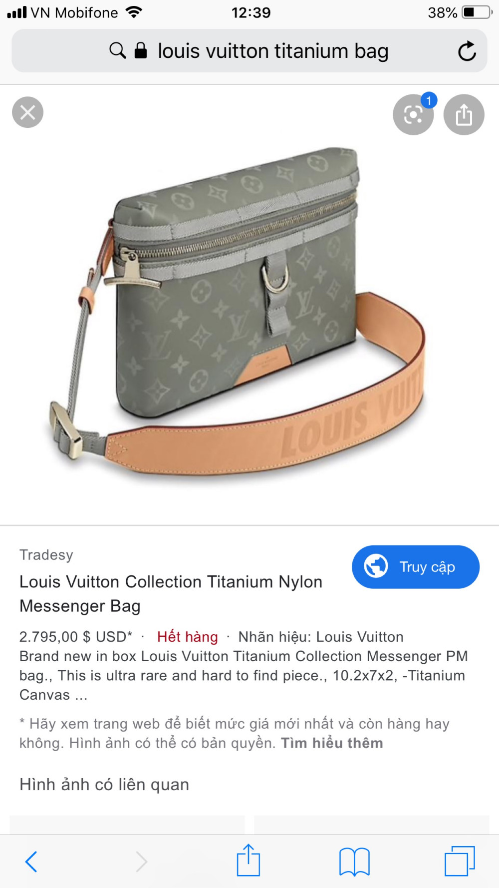 Lv messenger Limited Titian