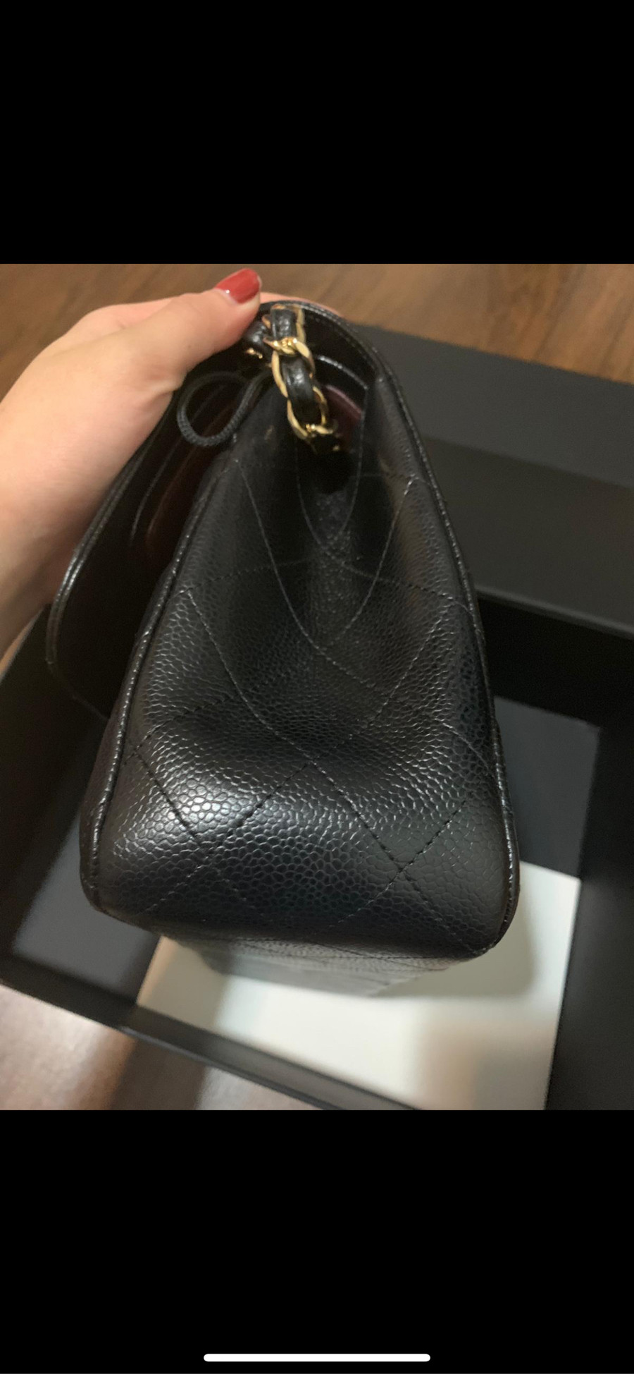 Chanel jumbo caviar bag