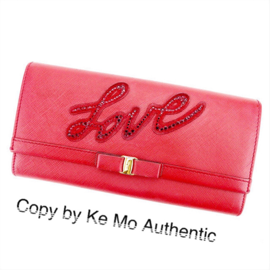 Salvatore Ferragamo vara bow wallet - Love - red