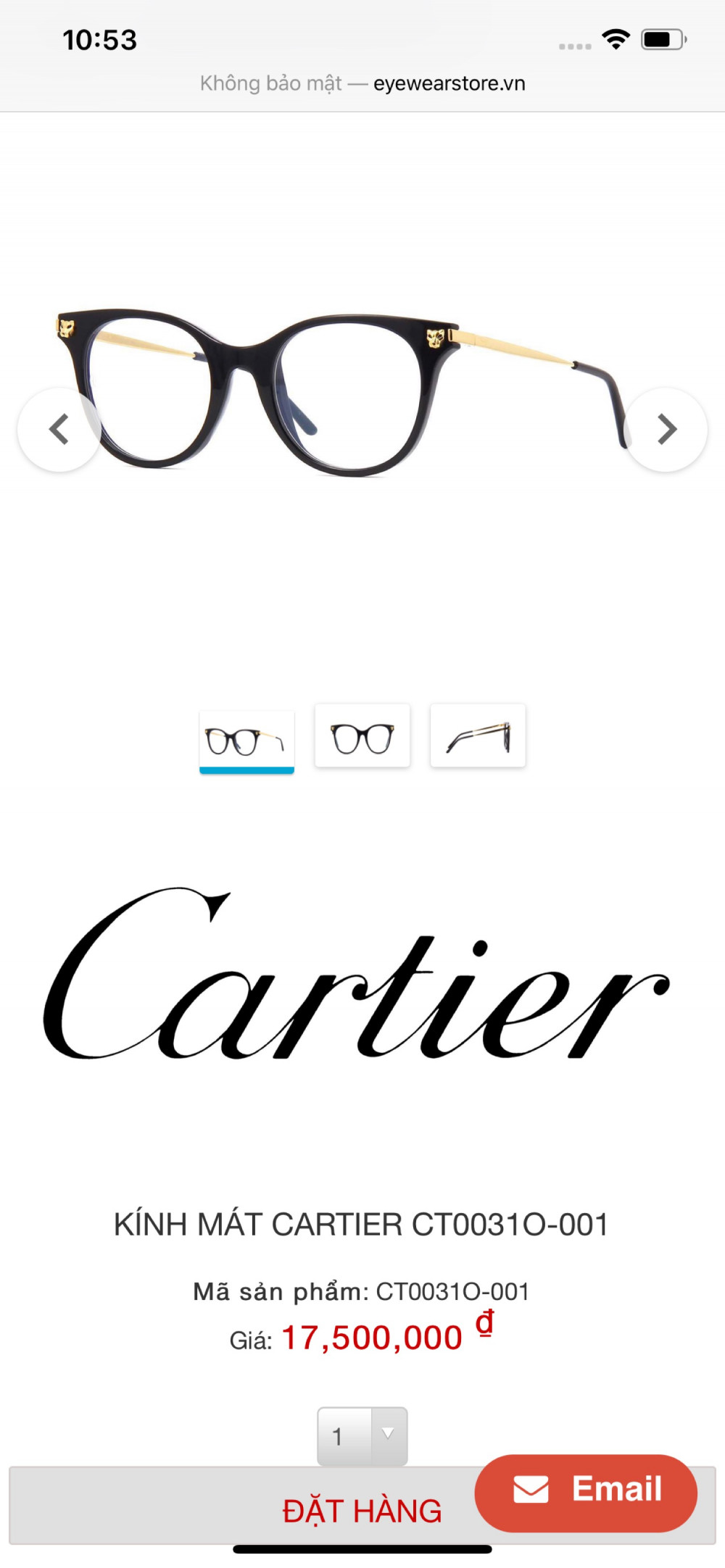 Cartier eyeglasses