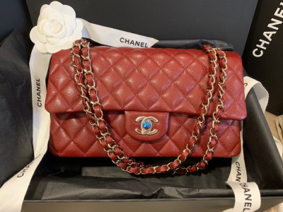 Chanel classic Burgundy Med