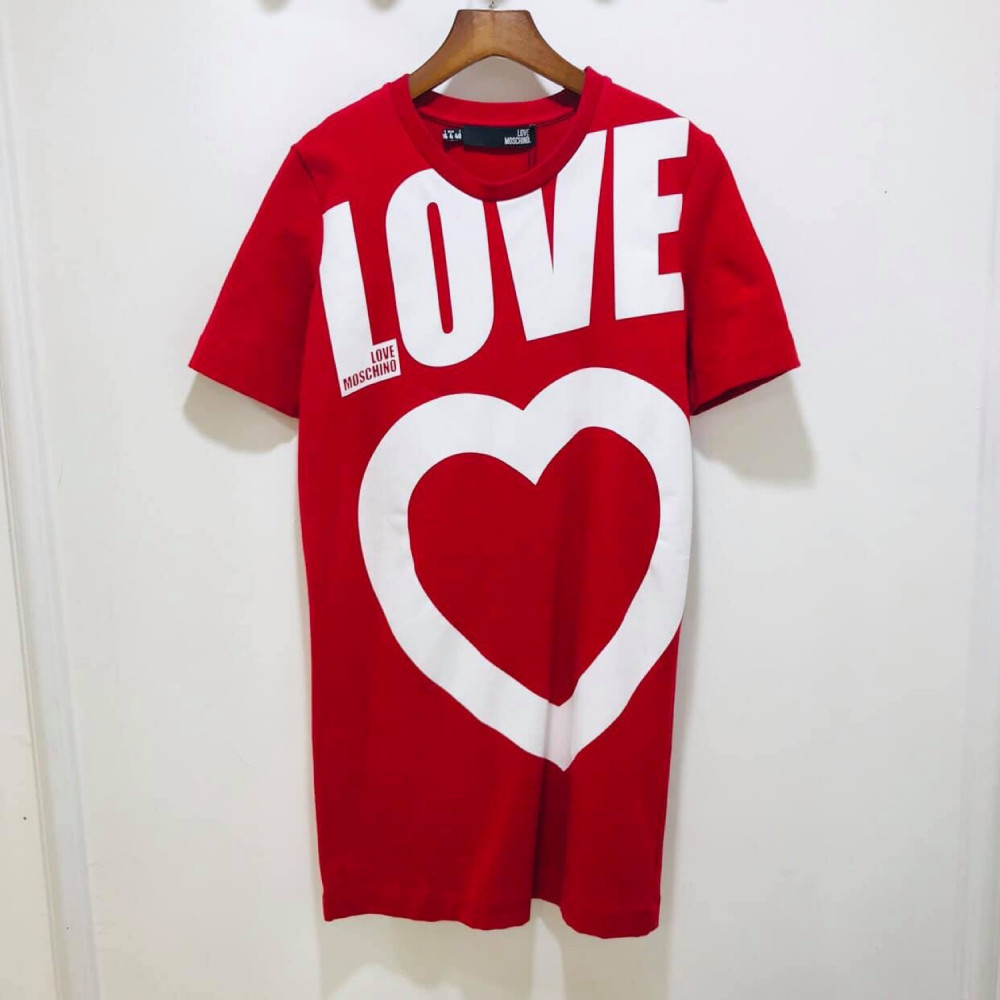 Váy Love Moschino đỏ sz 36