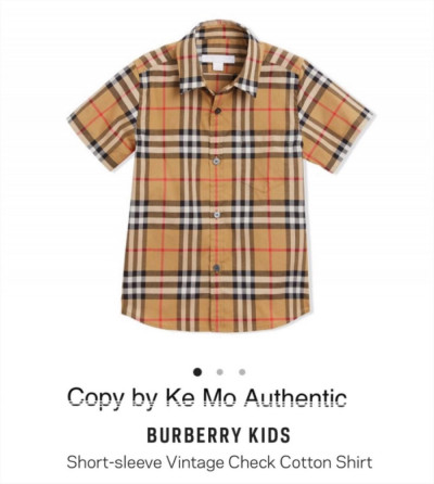 Burberry kids - Shirt Check vintage sz 12y