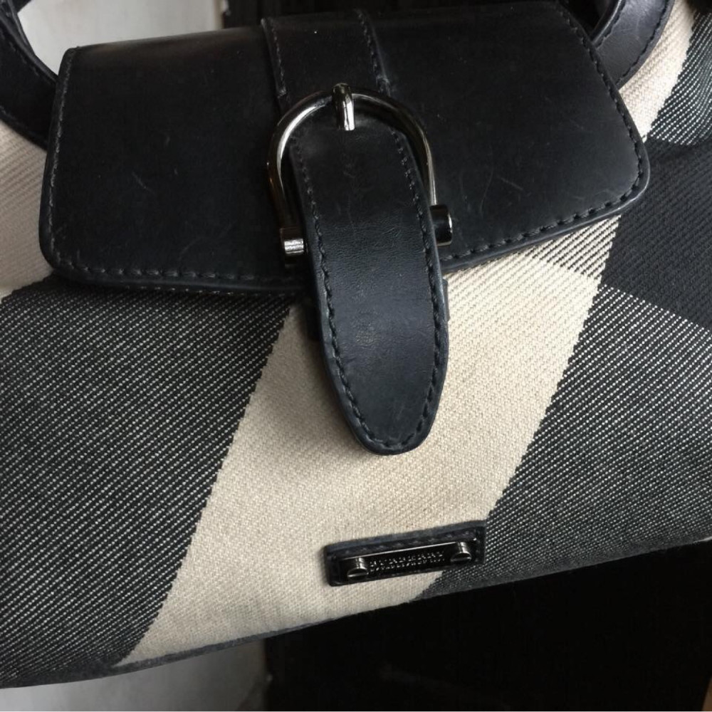 Burberry Supernova Canvas Shoulder Bag