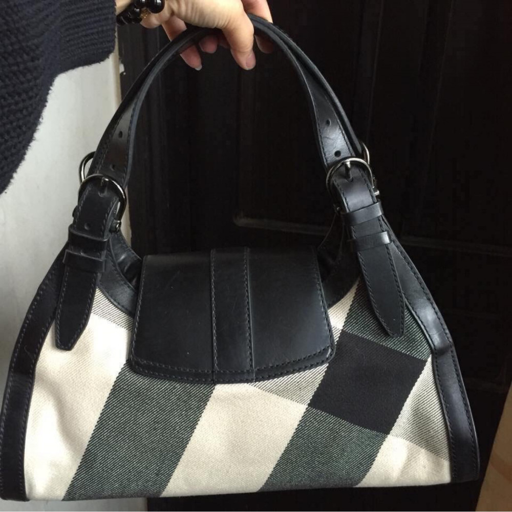 Burberry Supernova Canvas Shoulder Bag