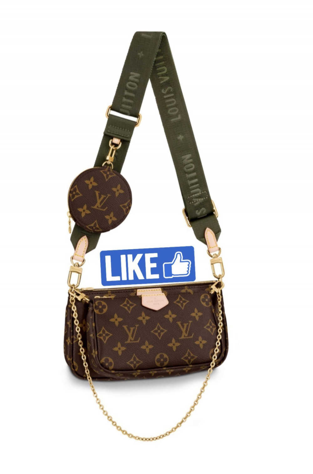 Shopbop Archive Louis Vuitton Daily Multi Pocket Belt Bag In Blue