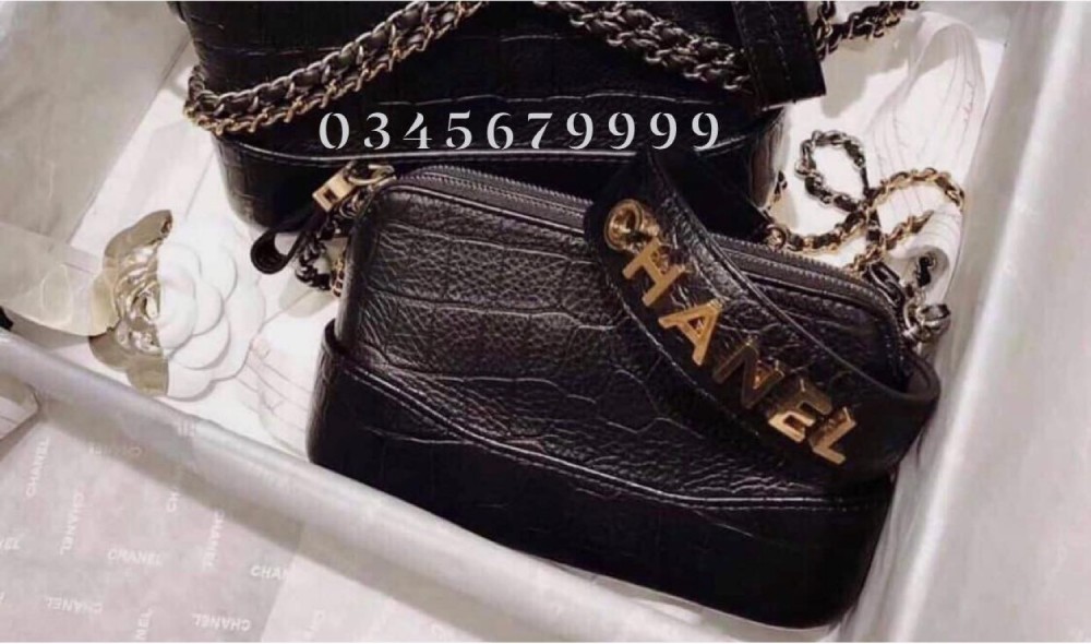 Chanel gabi croc