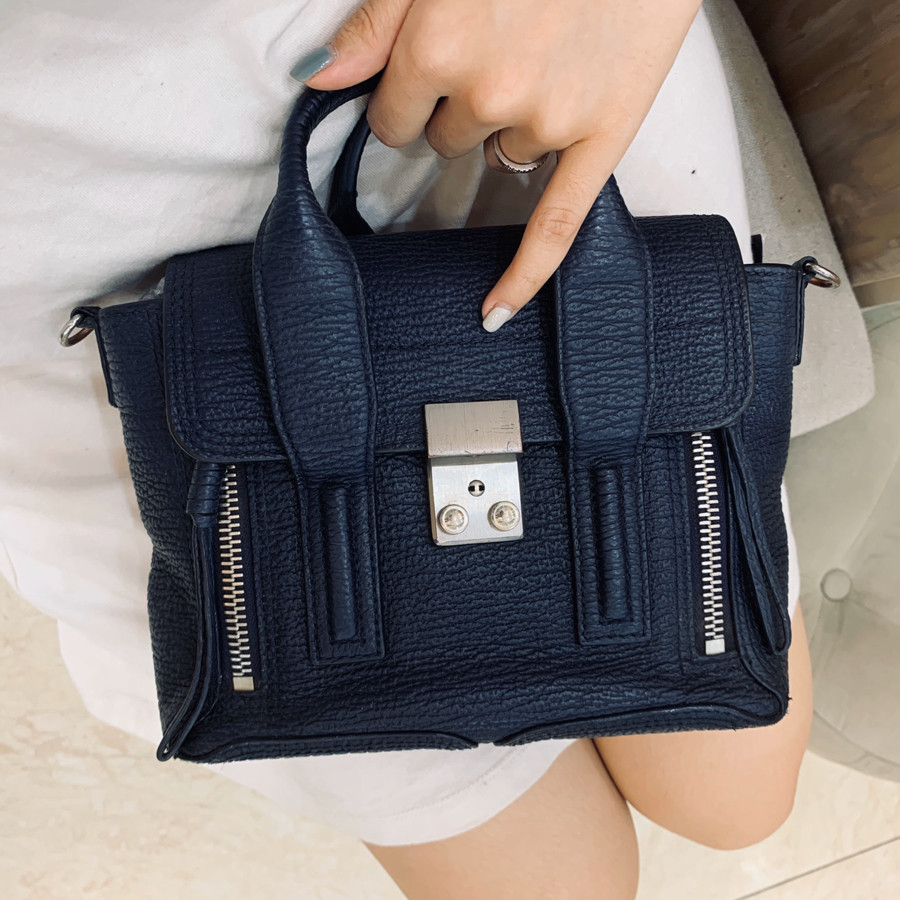 Túi Phillip Lim mini xanh đen