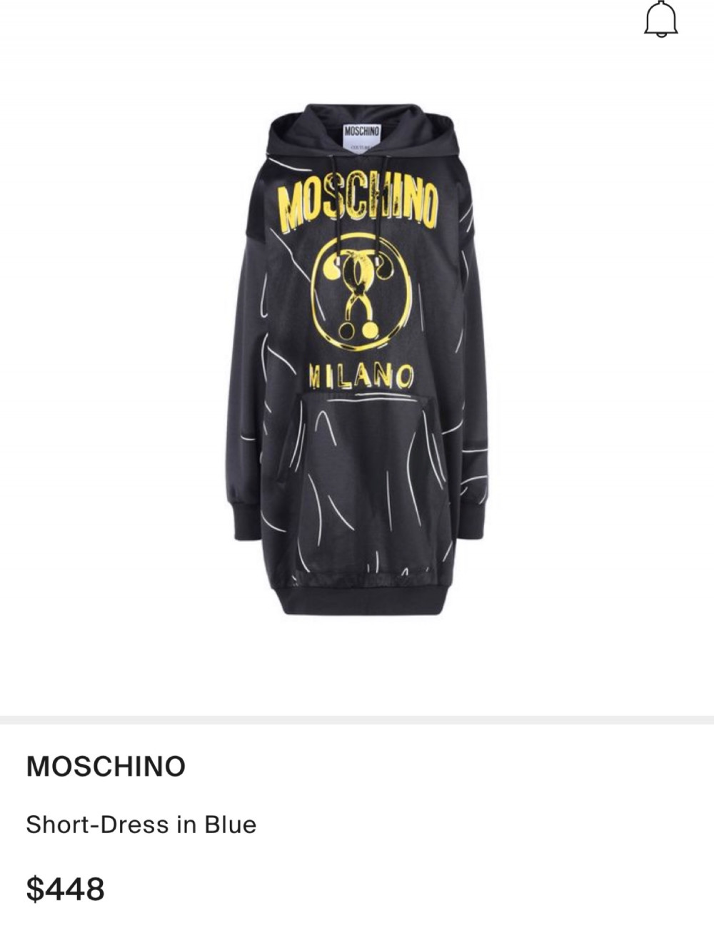 Váy Moschino hoodie shadow