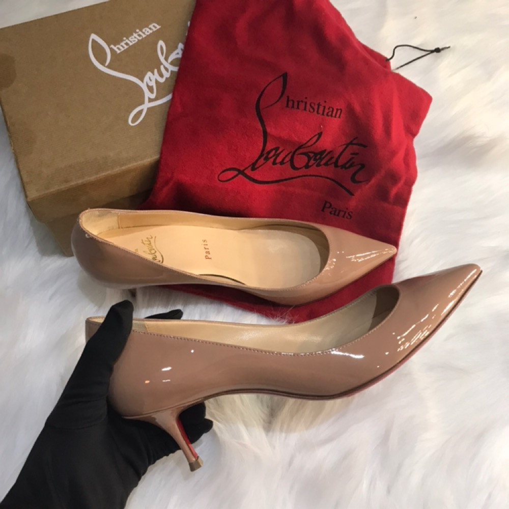 Guốc Louboutin nude