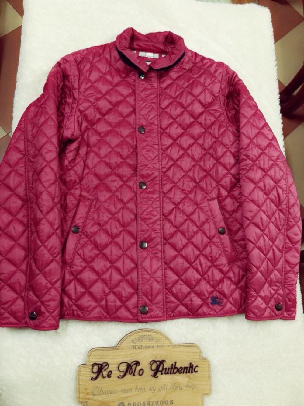 Burberry lyle quilted snap jacket sz 14y