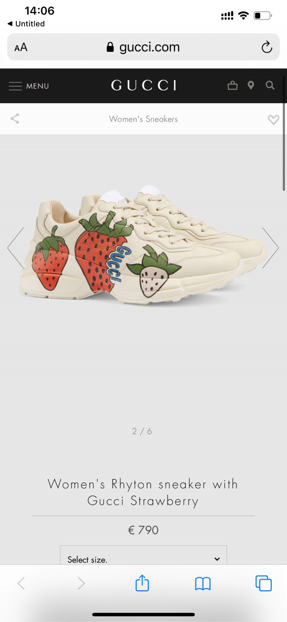 Rhyton sneaker strawberry