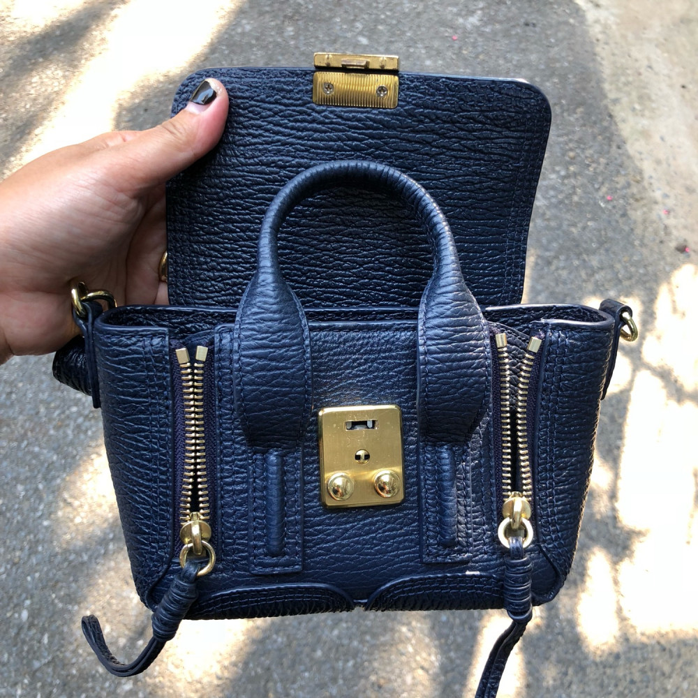 3.1 Phillip Lim Pashli Nano Satchel - navy