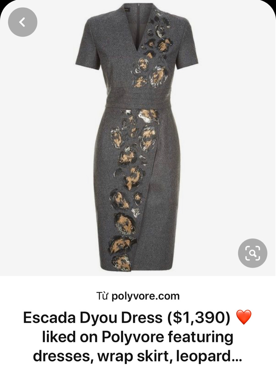 Váy Escada dạ sz 34