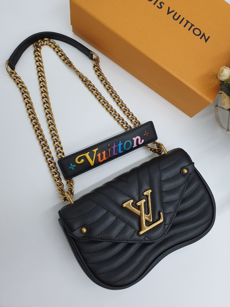 Túi Nữ Louis Vuitton New Wave PM Chain Bag Black M20687  LUXITY