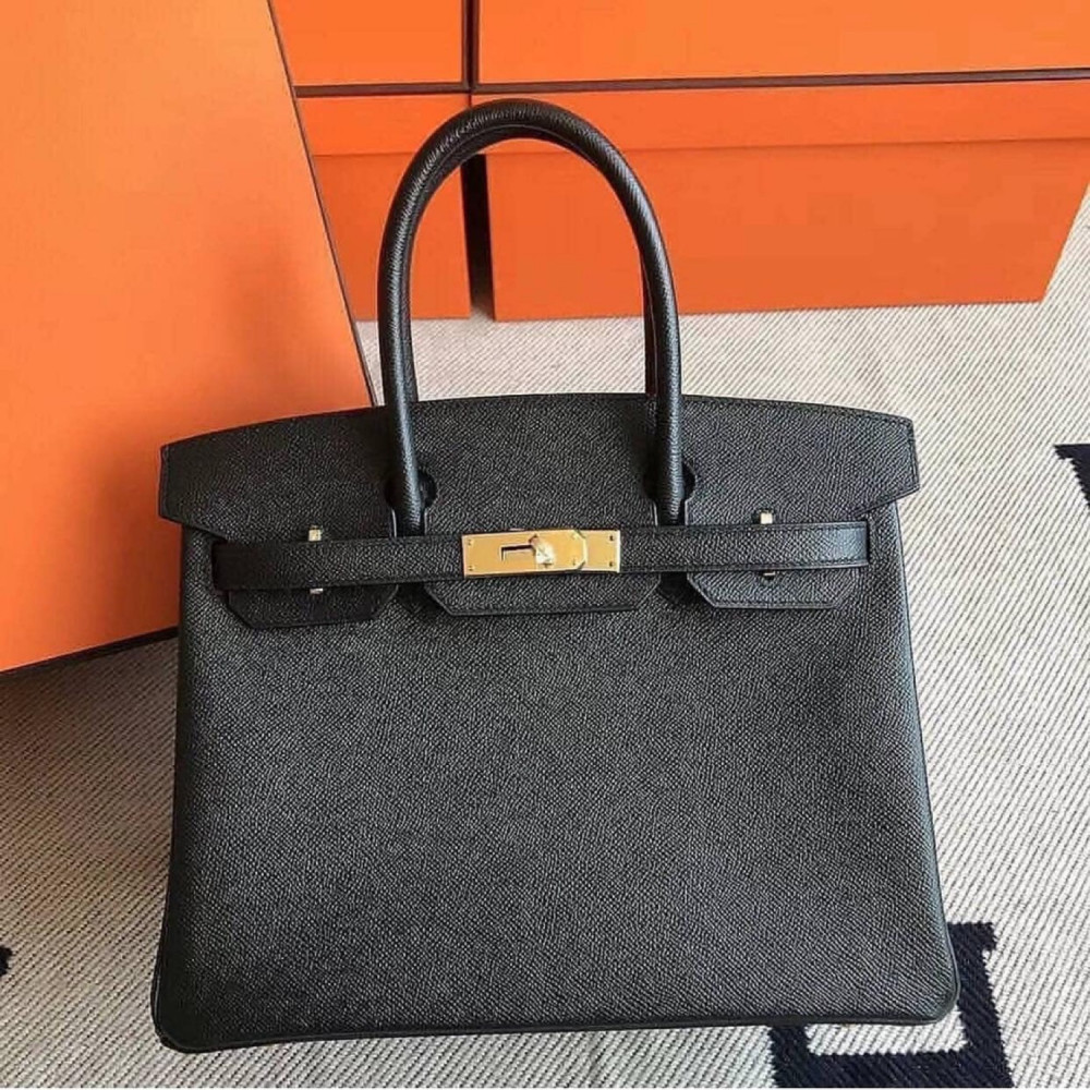 Hermes Birkin Size 30 Black Epsom Ghw