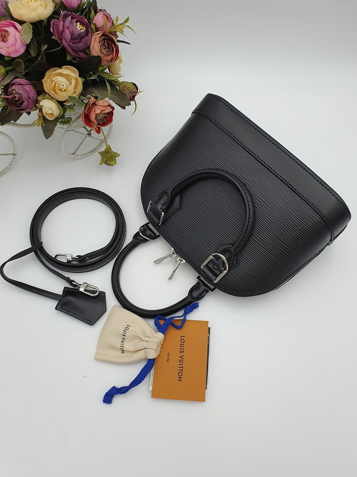 Louis Vuitton Alma Bb Epi Black.