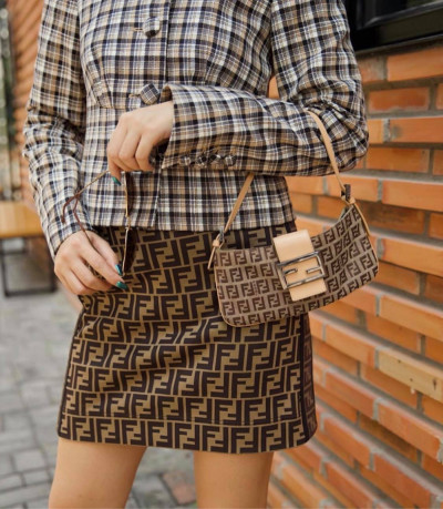 FENDI - Logo Mini skirt